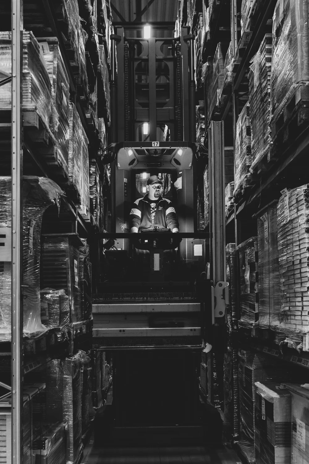Warehouse storage and cargo handling, illustrative photograph